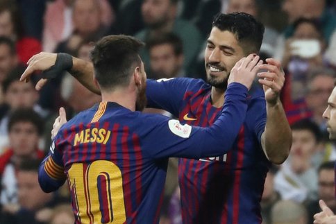 Lionel Messi et Luis Suarez. Lionel Messi et Luis Suarez.