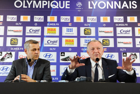 Bruno Genesio et Jean-Michel Aulas. (Icon Sport) Bruno Genesio et Jean-Michel Aulas. (Icon Sport)