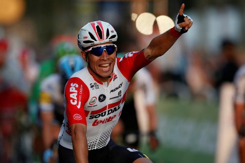 Caleb Ewan termine en fanfare. (Reuters) Caleb Ewan termine en fanfare. (Reuters)
