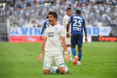 Hiroki Sakai lors d'OM-Reims.