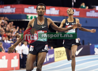 Athlétisme: Samuel Tefera bat le record du monde de Hicham El Guerrouj  du 1500 m en salle