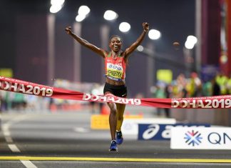 Mondiaux d’athlétisme( Doha 2019) : la Kényane Chepngetich remporte le marathon marqué par de nombreux abandons
