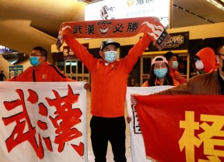 Chine :  l’équipe de Wuhan de retour après 3 mois d’absence