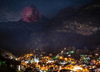 Solidarité : La célèbre montagne de Cervin illuminée aux couleurs du drapeau marocain