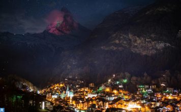 Solidarité : La célèbre montagne de Cervin illuminée aux couleurs du drapeau marocain