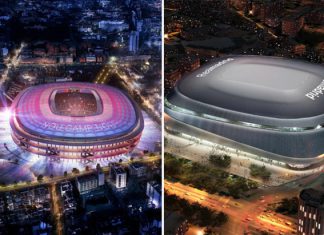 Covid-19 : le flou plane sur des chantiers du Camp Nou et du Bernabeu