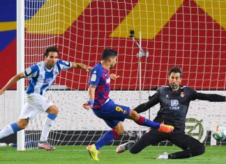 سواريز يسقط فريق إسبانيول للقسم الثاني