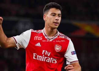 مارتينيلي يغيب حتى نهاية السنة