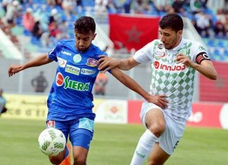 في المباراة التي ظلت معلقة لستة أشهر.. الرجاء يتقاسم نقطتين مع مضيفه الدفاع الحسني الجديدي.