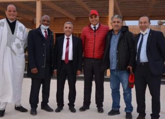 الحركة الرياضية تؤكد من المعبر الحدودي للكركارات عن دعمها لقضيتنا الوطنية الأولى