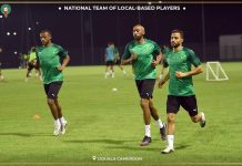 حصة تدريبية للمنتخب المغربي للاعبين المحليين بعد مباراة الطوغو