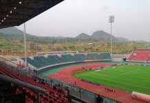 صور لملعب مباراة المنتخب المغربي ونظيره الكاميروني قبل أقل من ساعتين على صافرة البداية