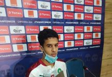 أيوب مولوع يتوج رجلا لمباراة المنتخب المغربي ونظيره التانزاني
