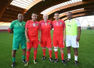 بالصور: نجوم أسود الأطلس في مباراة ودية مع جياني إنفانتينو