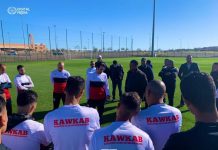 أول حصة تدريبية للدميعي مع الكوكب المراكشي