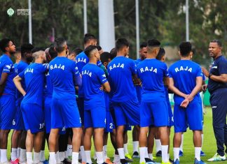 لائحة الرجاء الرياضي لمواجهة سريع وادي زم