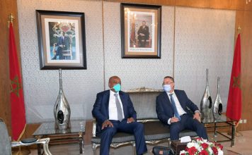 Arrivée au Maroc du président de la Confédération africaine de football