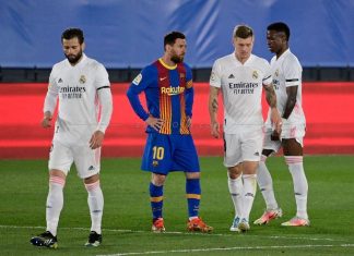 ريال مدريد يحتل صدارة الليغا مؤقتا بعد فوزه على برشلونة