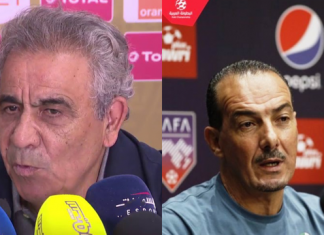 فوزي البنزرتي ونبيل نغير في ندوة صحفية