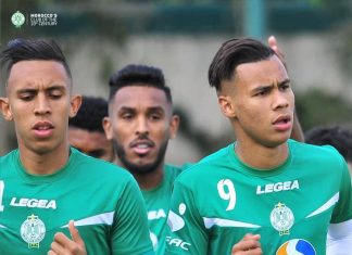 لائحة الرجاء الرياضي لمباراة الليلة أمام الجيش الملكي