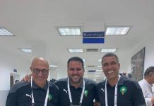 بالصور ..النيبت يرافق طاقم المنتخب المغربي للشبان لمصر