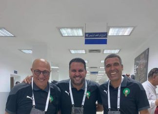 بالصور ..النيبت يرافق طاقم المنتخب المغربي للشبان لمصر