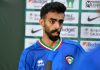 كأس العرب: لاعب المنتخب الكويتي أحمد الظفيري: نطمح للتأهل، والتنظيم الجيد ليس بغريب على قطر