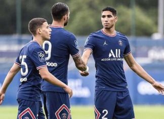 Amical: Hakimi décisif lors de la victoire du PSG contre Le Mans