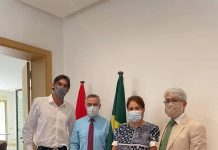 بالصور.. جلسة عمل وتعاون تجمع حجيج و النجم العالمي جيبا بسفارة البرازيل