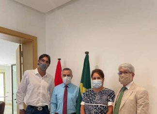 بالصور.. جلسة عمل وتعاون تجمع حجيج و النجم العالمي جيبا بسفارة البرازيل