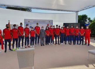 بالصور ..أحيزون يستقبل أبطال ألعاب القوى المشاركين في أولمبياد طوكيو