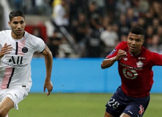 حكيمي يفشل في التتويج مع باريس سان جيرمان بكأس السوبر الفرنسي