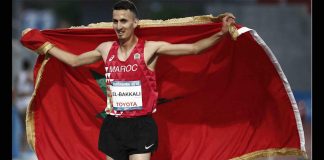 سفيان البقالي يفوز بذهبية 3000 متر موانع