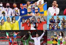 الترتيب النهائي لجدول ميداليات أولمبياد طوكيو 2020 واحتلال المغرب للمرتبة 63