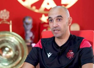Wydad: Atteint de Coronavirus, le coach Walid Regragui ne sera pas du voyage au Ghana