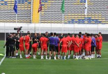 بالصور آخر مران للمنتخب المغربي قبل ملاقاة غينيا بيساو