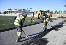 بالصور .. إصلاحات في ملعب الشهود التاريخي بالرباط