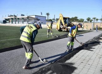 بالصور .. إصلاحات في ملعب الشهود التاريخي بالرباط