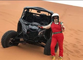 المغربية سعاد مقتدري تخطو خطواتها الأولى في فئة المركبات الخفيفة خلال منافسات رالي المغرب