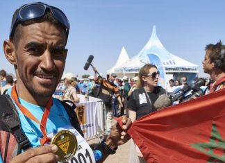 Marathon des sables: Rachid El Morabity remporte la 4ème étape et se maintient en tête du classement