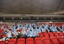 متطوعو اللجنة العليا للمشاريع والإرث يتطلعون إلى كأس العرب بعد تدشين استاد الثمامة المونديالي