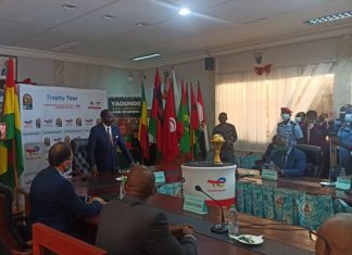 Le trophée de la CAN arrive au Cameroun