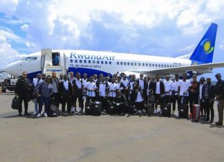 طائرة خاصة للجيش الرواندي في سفره للمغرب