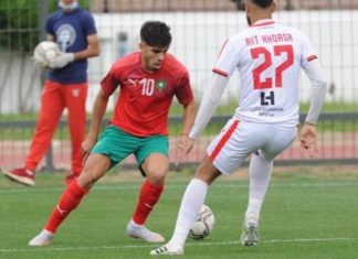 الزلزولي بقميص المنتخب المغربي