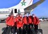بالصور…وفد المنتخب المغربي يغادر أرض الوطن متوجها للكاميرون