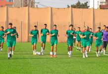 حصة تدريبية للمنتخب المغربي استعدادا لمباراته أمام منتخب مالاوي