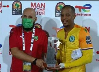 حارس جزر القمر يتوج بأفضل لاعب في المباراة