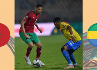 المنتخب المغربي ينهي دور المجموعات متصدرا بعد التعادل أمام المنتخب الغابوني