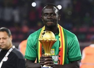 Sadio Mané, élu meilleur joueur de la Coupe d’Afrique des Nations