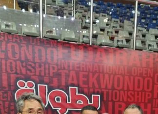 بالصور ..مغربي ينال جائزة أفضل حكم في بطولة الفجيرة للتايكواندو